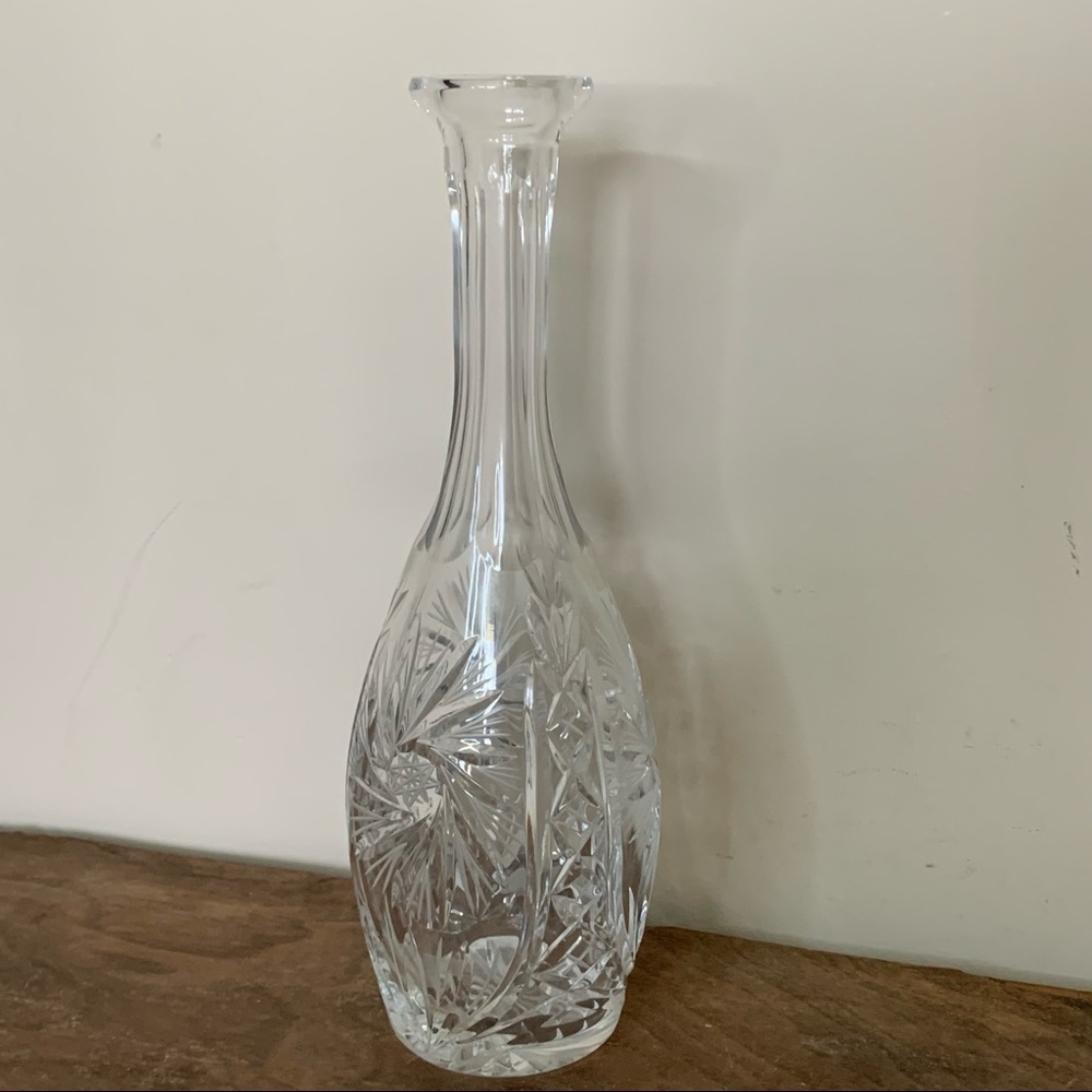 Vintage Decanter Barware Cut Glass Pinwheel